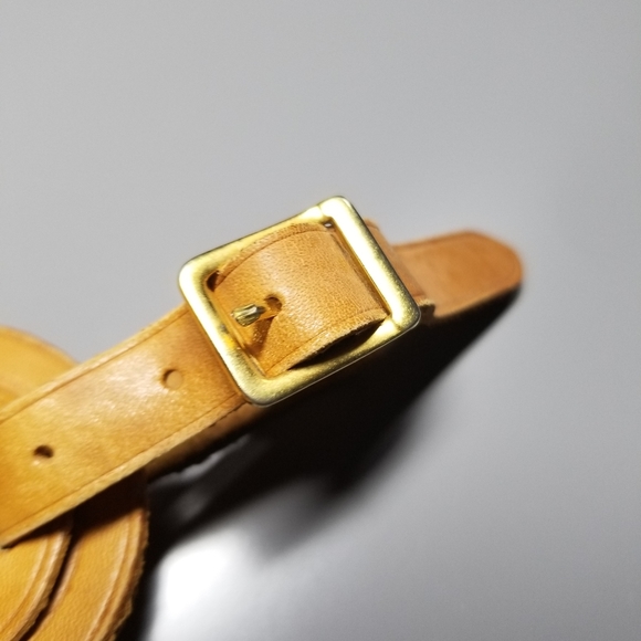 LOUIS VUITTON Vachetta leather luggage tag France - Picture 8 of 13